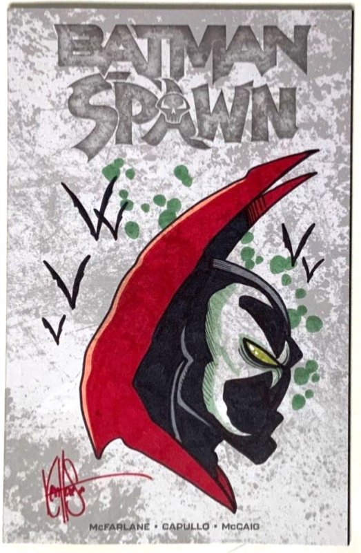 Batman/spawn #1 (Image Comics, 2023), raw comic book in NM condition — front cover
