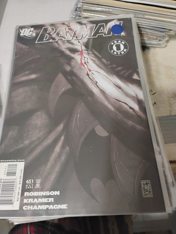 Batman #651 (DC Comics, 2006), raw, ungraded comic book — front cover