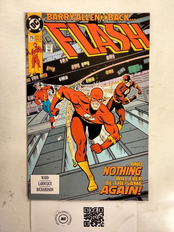 Flash #75 (DC Comics, 1993), raw comic book in NM condition — front cover