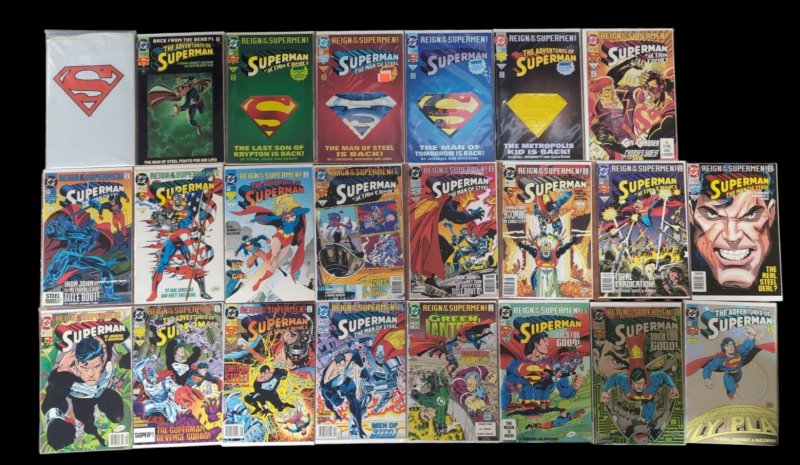 Superman Reign of Supermen Run Lot 2 Complete Set 1993 DC FN to NM (DC Comics, 1993), raw comic book in FN condition — front cover