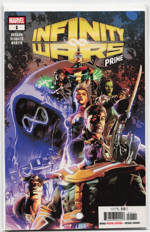 Infinity Wars Prime (2018) the Infinity Watch (Marvel Comics, 2018), raw, ungraded comic book — front cover