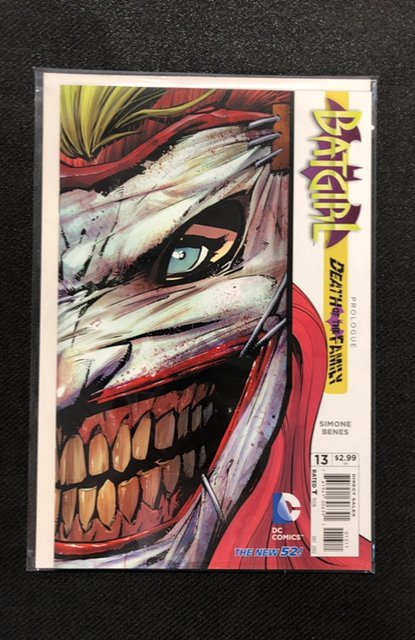 Batgirl #13 (DC Comics, 2012), raw, ungraded comic book — front cover