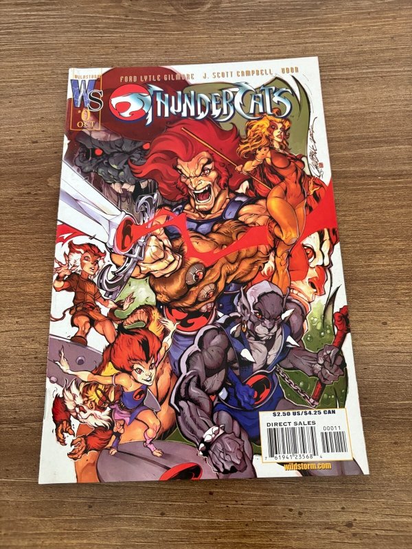 Thundercats #0, raw comic book in NM condition — front cover