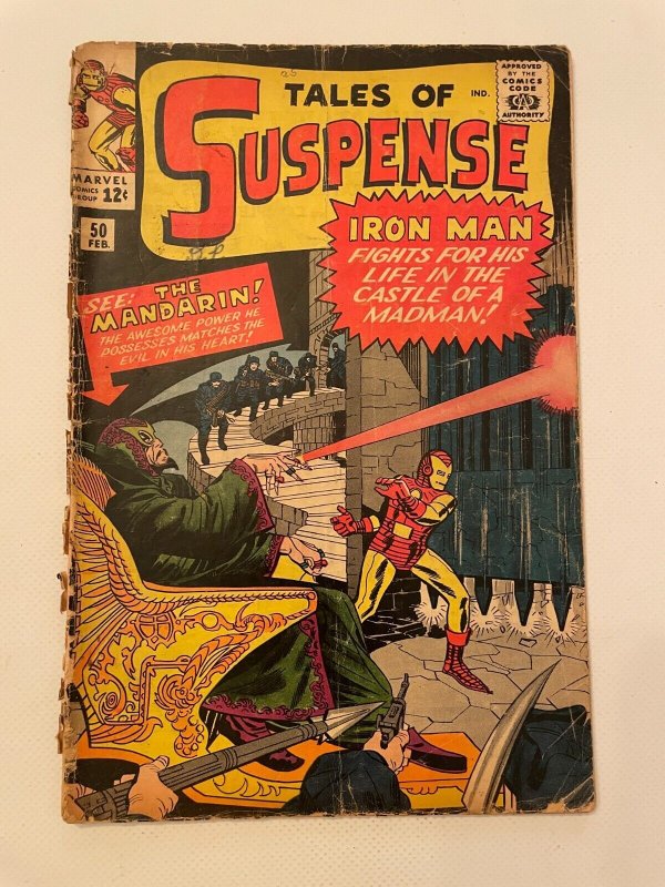 Tales of Suspense #50 (Marvel Comics, 1964), raw comic book in GD/VG condition — front cover