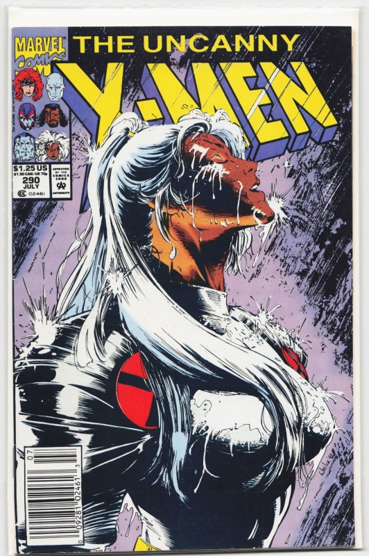 The Uncanny X-Men #290 (Marvel Comics, 1992), raw, ungraded comic book — front cover