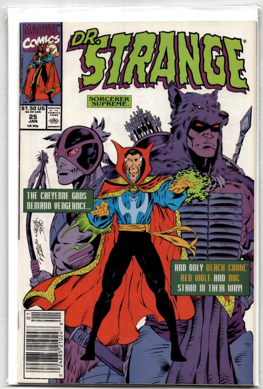 Doctor Strange, Sorcerer Supreme #25 (Marvel Comics, 1991), raw, ungraded comic book — front cover