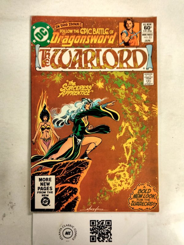The Warlord #53 (DC Comics, 1982), raw comic book in NM condition — front cover