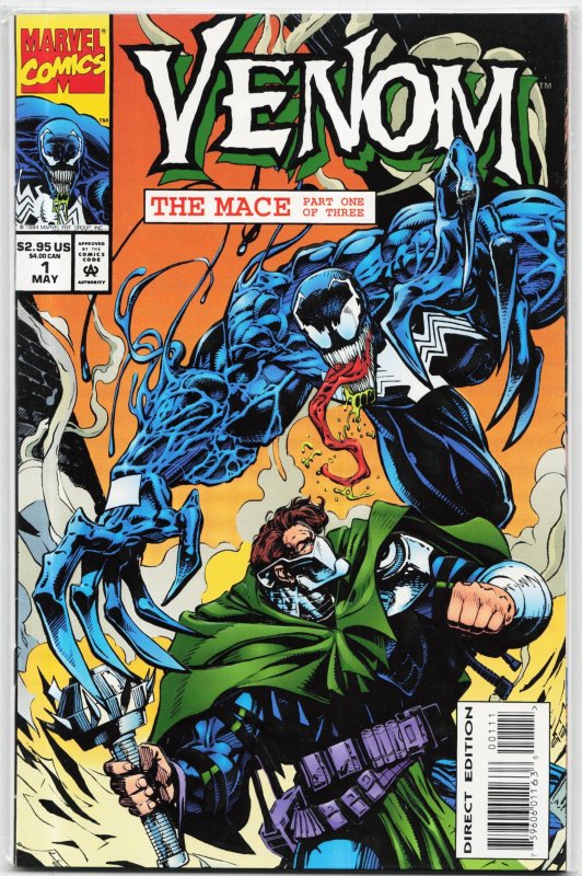 Venom: The Mace #1 (Marvel Comics, 1994), raw, ungraded comic book — front cover