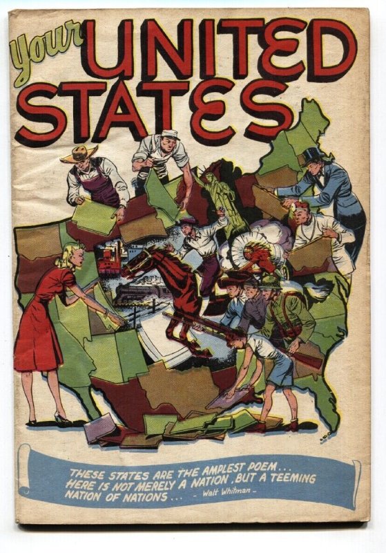 Your United States #1 (1946), raw, ungraded comic book — front cover