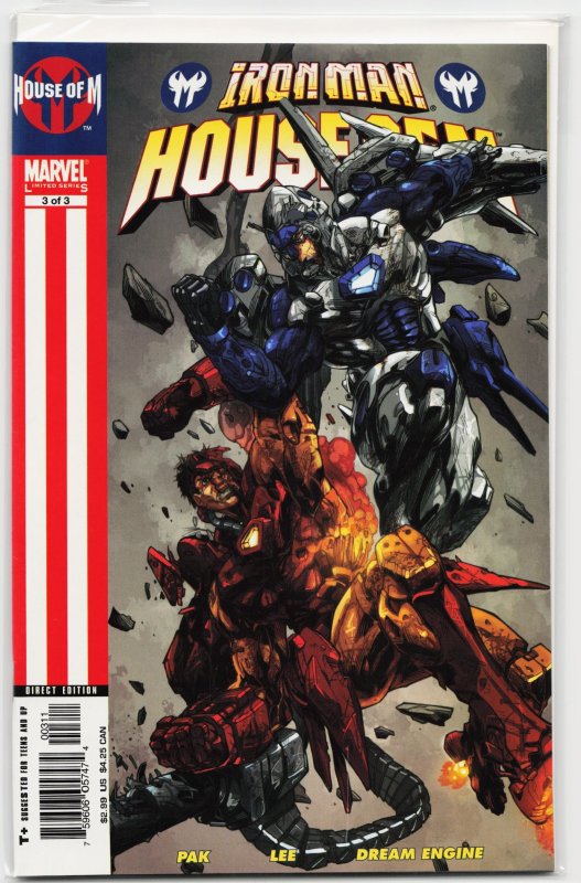 Iron Man: House of M #3 (Marvel Comics, 2005), raw, ungraded comic book — front cover