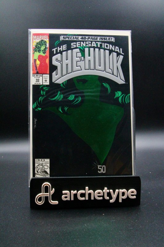The Sensational She-Hulk #50 (Marvel Comics, 1993), raw, ungraded comic book — front cover
