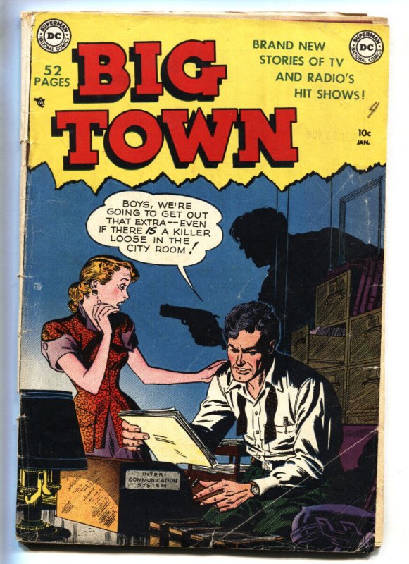 Big Town #1 (DC Comics, 1951), raw, ungraded comic book — front cover