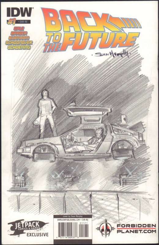 Back to the Future #1, raw, ungraded comic book — front cover