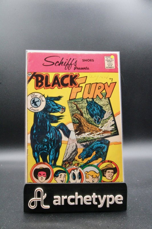 Black Fury #7 (Charlton Comics, 1956), raw comic book in FN+ 6.5 condition — front cover