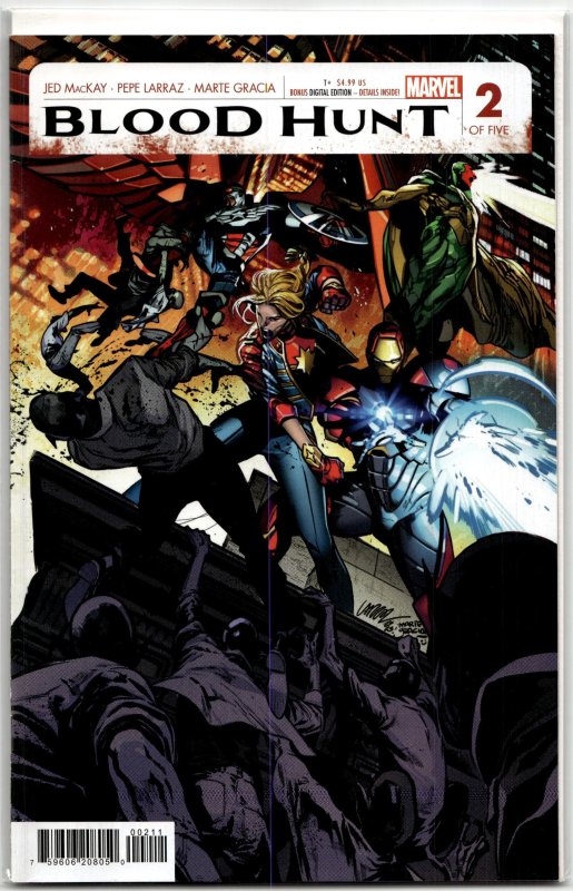 Blood Hunt: Red Band #2 (Marvel Comics, 2024), raw, ungraded comic book — front cover