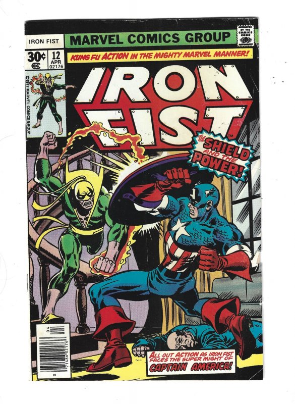 Iron Fist #12 (Marvel Comics, 1977), raw, ungraded comic book — front cover