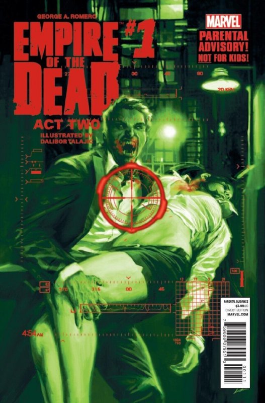 George Romero's Empire of the Dead: Act Two #1 (2014), raw comic book in VF condition — front cover