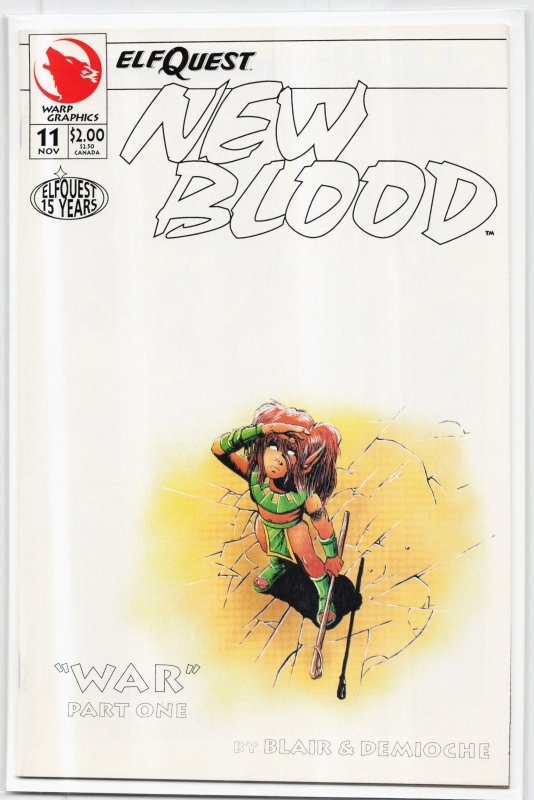 ElfQuest: New Blood #11 (WaRP Graphics, 1993), raw, ungraded comic book — front cover