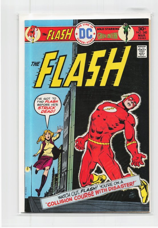 The Flash #240 (DC Comics, 1976), raw, ungraded comic book — front cover