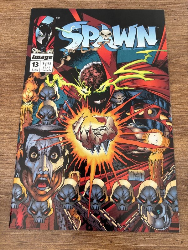 Spawn #13 (Image Comics, 1993), raw comic book in NM condition — front cover