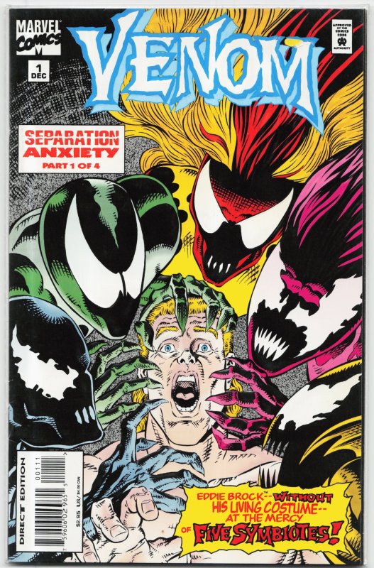 Venom: Separation Anxiety #1 (Marvel Comics, 1994), raw, ungraded comic book — front cover