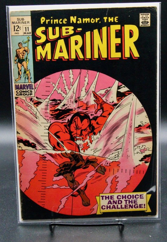 Sub-Mariner #11 (Marvel Comics, 1969), raw, ungraded comic book — front cover