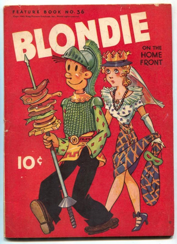 Feature Book #36 (1943), raw comic book in VG+ condition — front cover