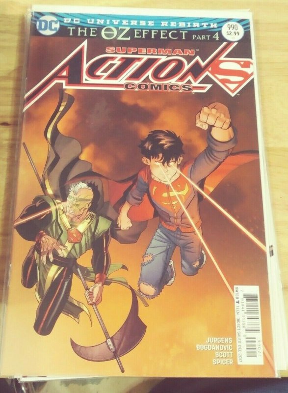 Action Comics #990 (DC Comics, 2017), raw, ungraded comic book — front cover