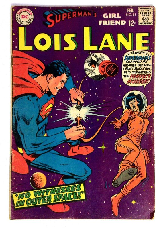Superman's Girl Friend Lois Lane #81 (DC Comics, 1968), raw comic book in VG condition — front cover