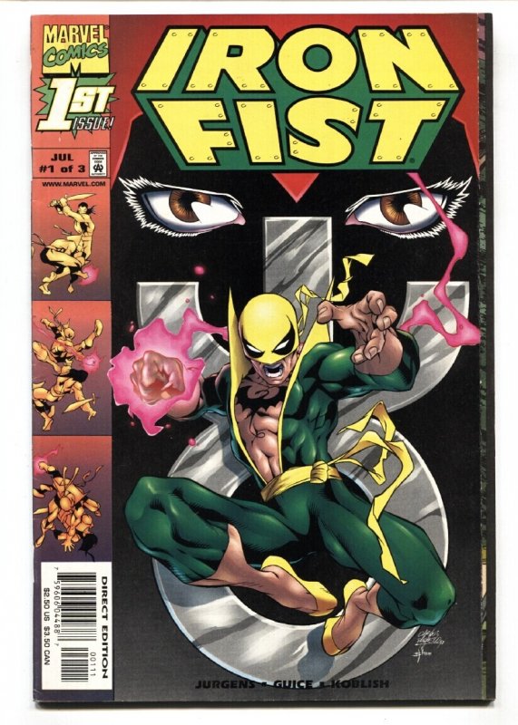 Iron Fist #1 (Marvel Comics, 1998), raw comic book in VF/NM condition — front cover