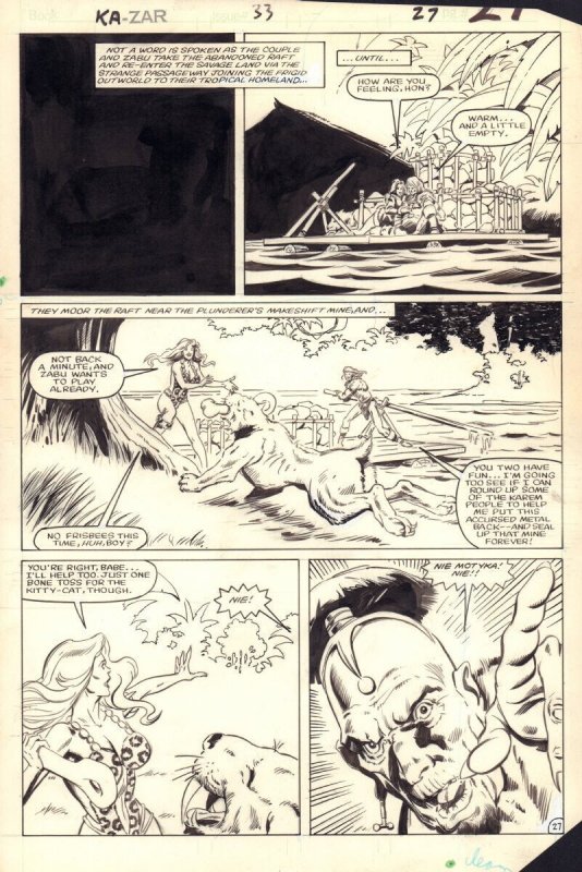Ka-Zar the Savage #33 (Marvel Comics, 1984), raw, ungraded comic book — front cover