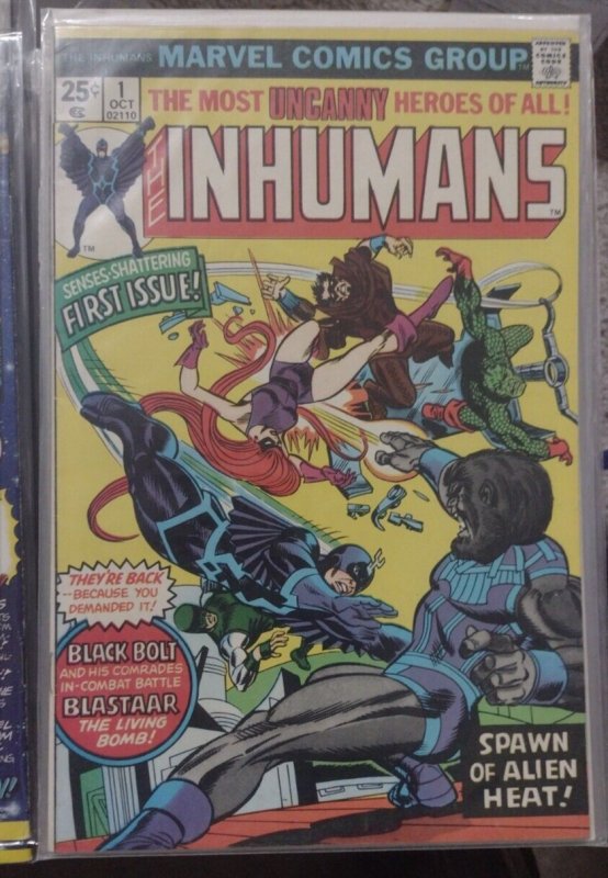 Inhumans #1 (Marvel Comics, 1975), raw, ungraded comic book — front cover