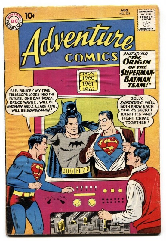 Adventure Comics #275 (DC Comics, 1960), raw comic book in VG+ condition — front cover