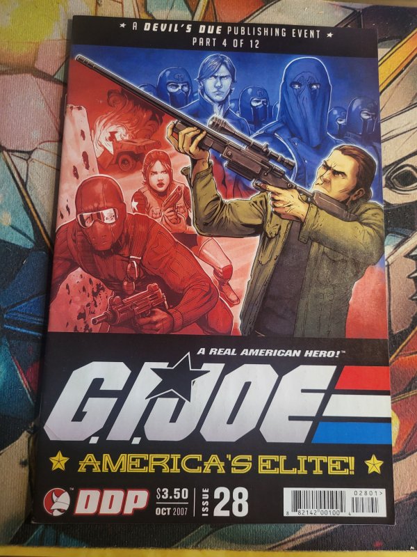 G.I. Joe: America's Elite #28 (2007), raw, ungraded comic book — front cover