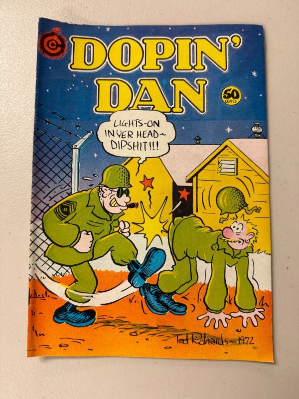 Dopin' Dan #1 (1972), raw comic book in FN/VF condition — front cover