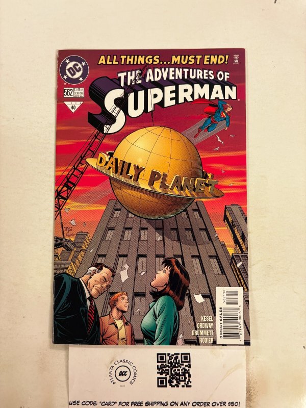 The Adventures of Superman #562 (DC Comics, 1998), raw comic book in NM condition — front cover