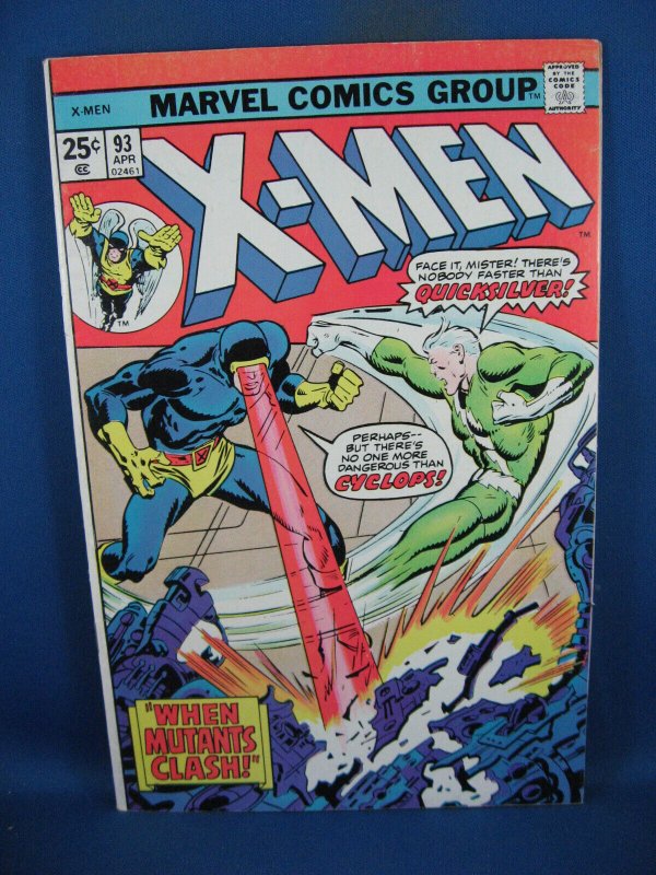 X-Men #93 (Marvel Comics, 1976), raw comic book in VF+ condition — front cover