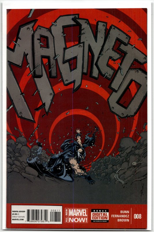 Magneto #8 (Marvel Comics, 2014), raw, ungraded comic book — front cover