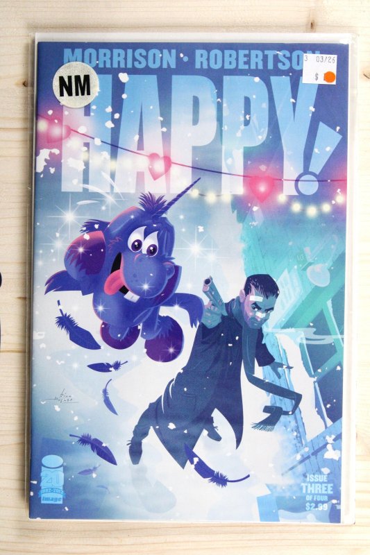 Happy! #3 (2012), raw comic book in NM 9.4 condition — front cover