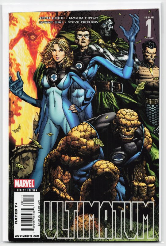 Ultimatum #1 (Marvel Comics, 2009), raw, ungraded comic book — front cover