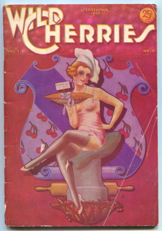 Pulp: Wild Cherries #2 (1933), raw comic book in VG condition — front cover