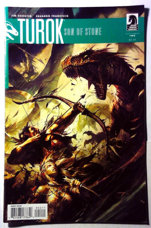 Turok Son of Stone #2 (Dark Horse Comics, 2011), raw, ungraded comic book — front cover