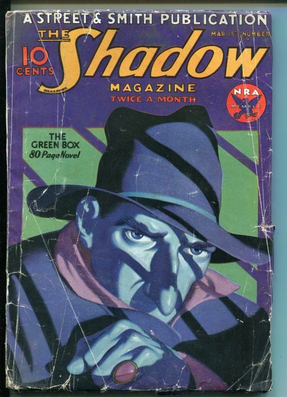 Shadow-05/15/1934-Maxwell Grant-Rare ISSUE-good (Street & Smith, 1934), raw, ungraded comic book — front cover