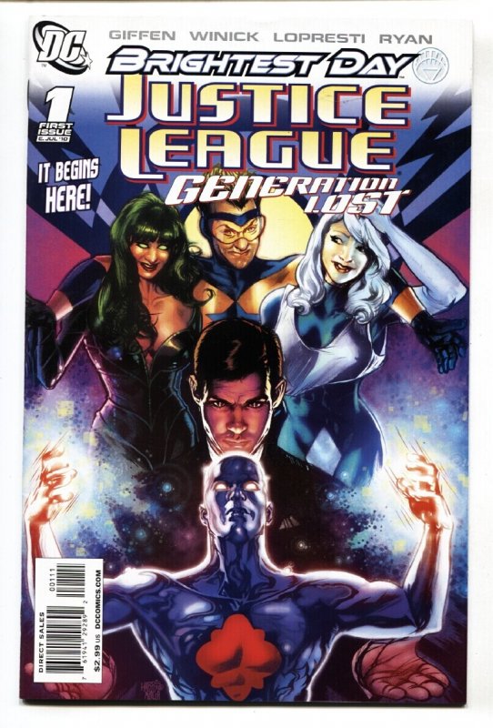 Justice League: Generation Lost #1 (DC Comics, 2011), raw comic book in NM- condition — front cover