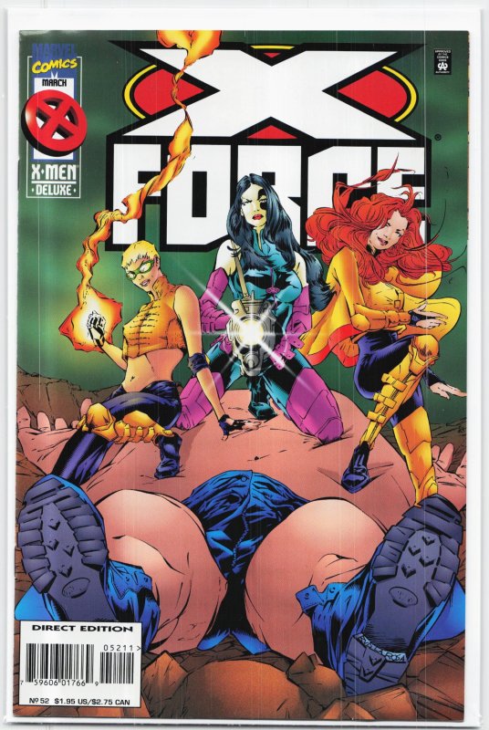 X-Force #52 (Marvel Comics, 1996), raw, ungraded comic book — front cover