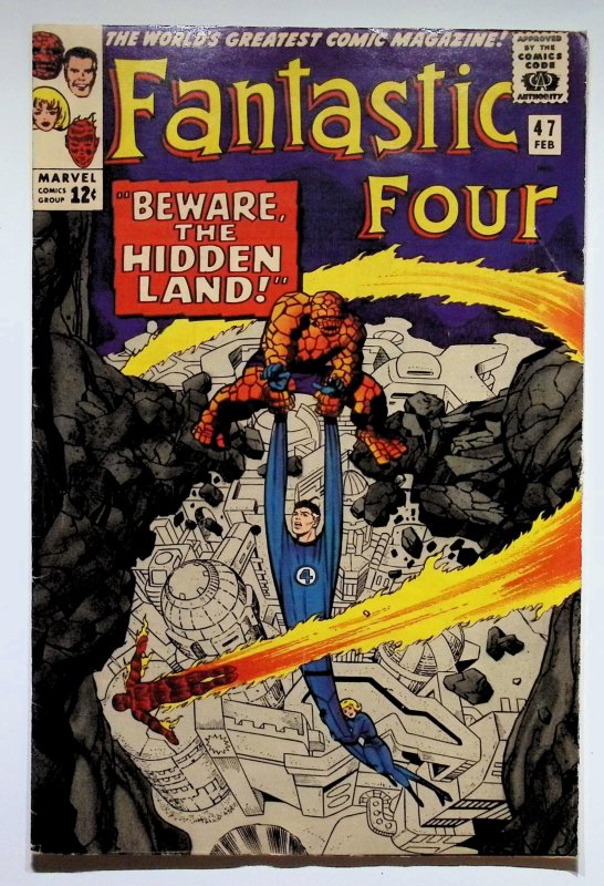 Fantastic Four #47 (Marvel Comics, 1966), raw, ungraded comic book — front cover