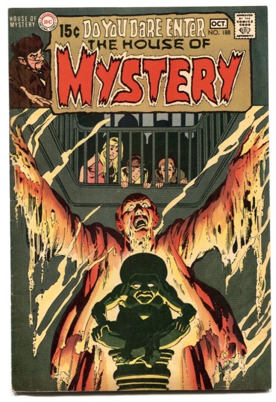 House of Mystery #188 (DC Comics, 1970), raw, ungraded comic book — front cover