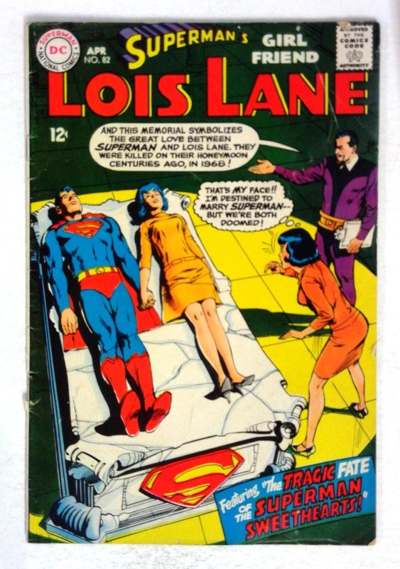 Superman's Girl Friend Lois Lane #82 (DC Comics, 1968), raw comic book in VG condition — front cover