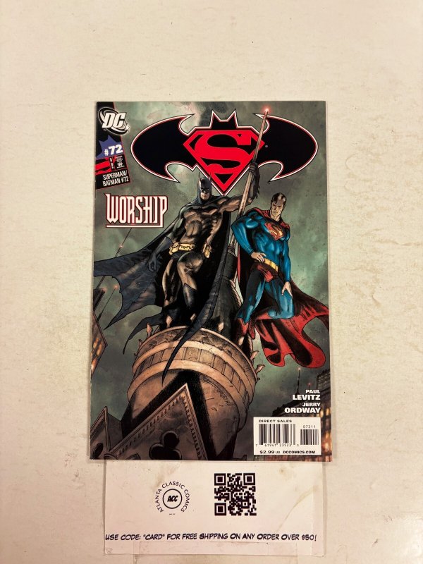 Superman Batman #72 (DC Comics, 2010), raw comic book in NM condition — front cover