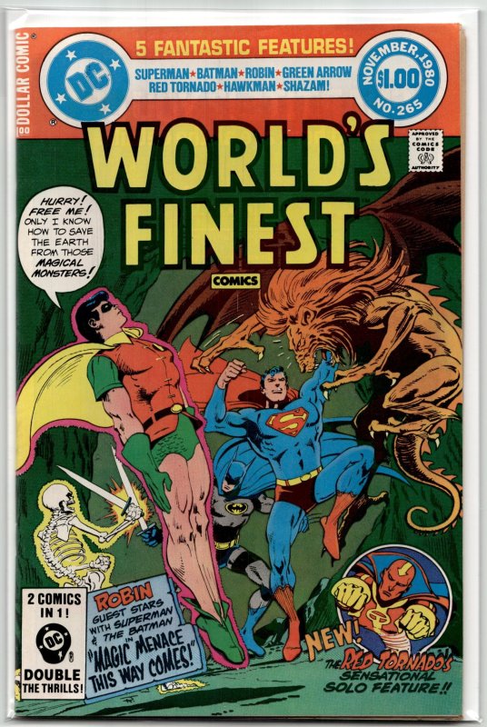 World's Finest Comics #265 (DC Comics, 1980), raw, ungraded comic book — front cover